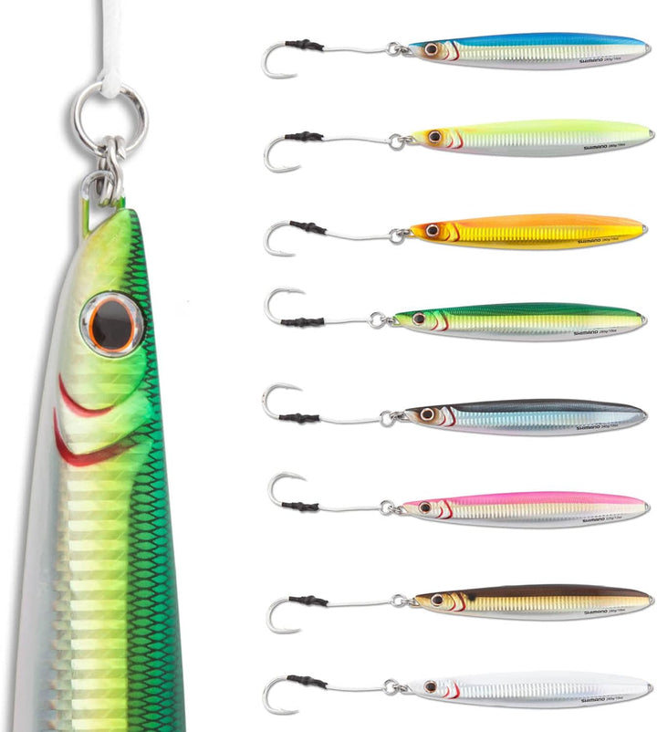Shimano Butterfly Jigs Flat Side 15 Jigs Fishing Lures Weiss Einheitsgrösse, Weiss Einheitsgrösse