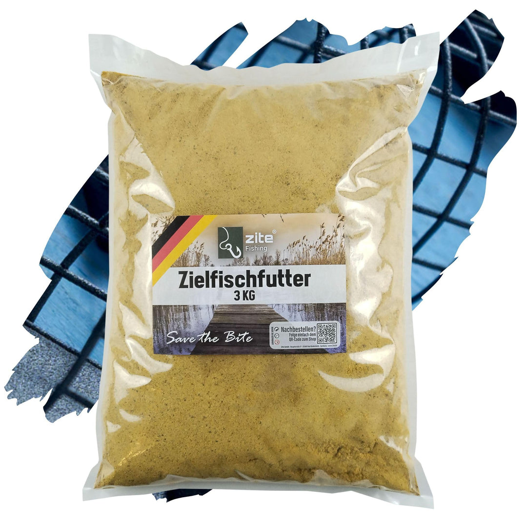 Zite Fishing Zielfisch-Futter Fertigmix - Hochattraktives Grundfutter angeln - 3kg Angelfutter Wolke
