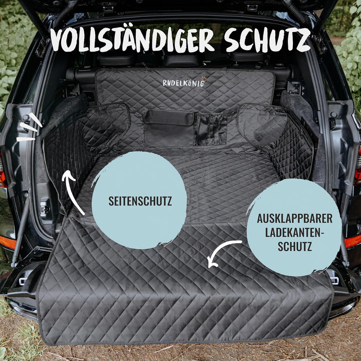 Rudelkönig Kofferraumschutz mit Ladekantenschutz - wasserabweisend & pflegeleicht - Universale Schon