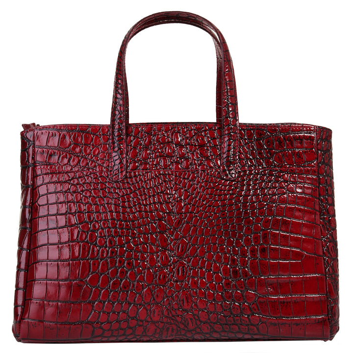 Cluty Grosse Grösse: Damen, Leder Damen Handtasche Rot, Rot