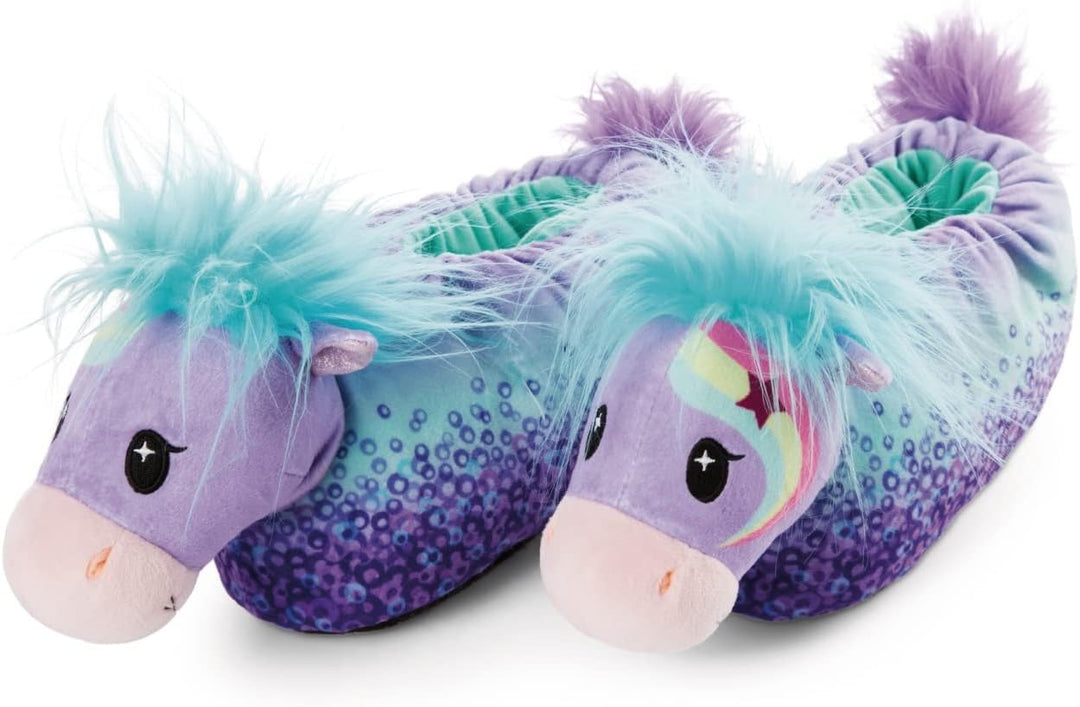Nici 47851 Hausschuhe Pony Stars Pferd Starjumper figürlich Gr. 34-37 (M) GREEN Türkis 34/37 EU, Tür