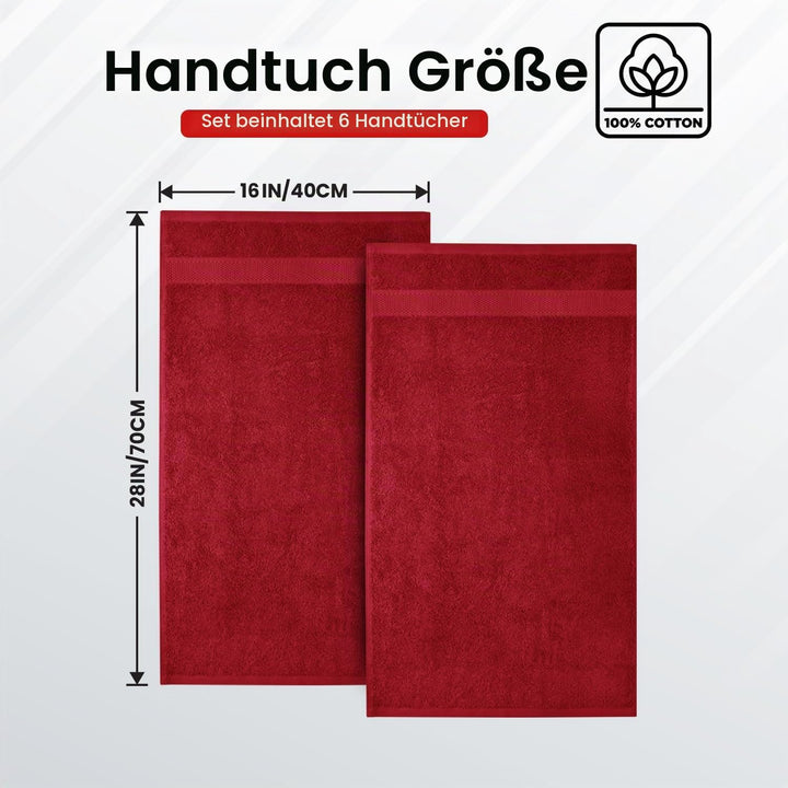 Infinitee Xclusives Luxuriöse Handtücher für Badezimmer, 100% ringgesponnene Baumwolle, 40,6 x 71,1