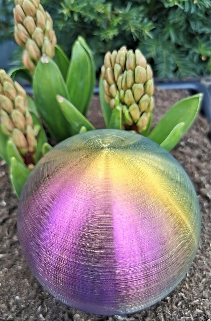 Dekokugel aus Edelstahl 40 cm Edelstahl Rainbow matt gebürstet Dekorationskugel Edelstahlkugel