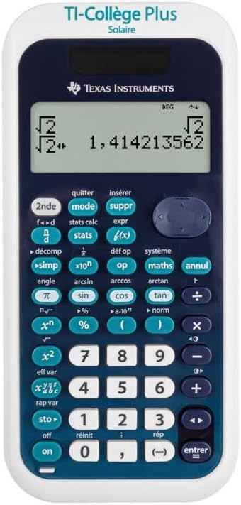 CALCUSO Sparkpaket: TI Collège Plus Solar technisch-wissenschaftlicher Taschenrechner + WYNGS Schutz