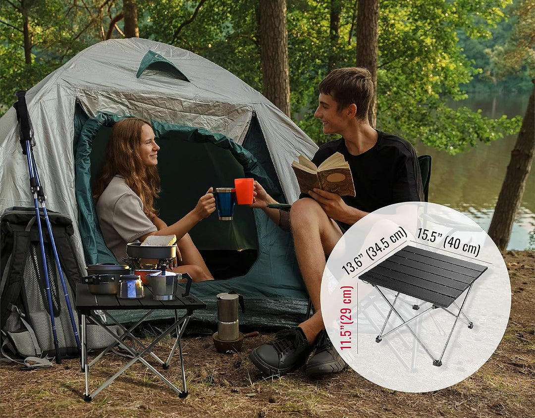 TREKOLOGY Tisch Kleiner Campingtisch Camping Beistelltisch Der Zusammenklappbar Leicht Zelttisch Kla