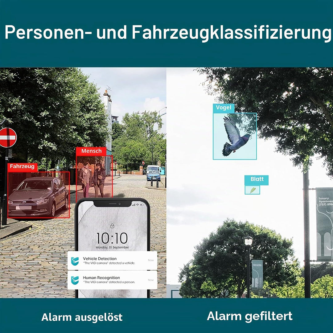 TP-Link VIGI C330 6 mm Objektiv Smart Outdoor Sicherheitskamera | 3 MP HD Vollfarb-Netzwerkkamera |