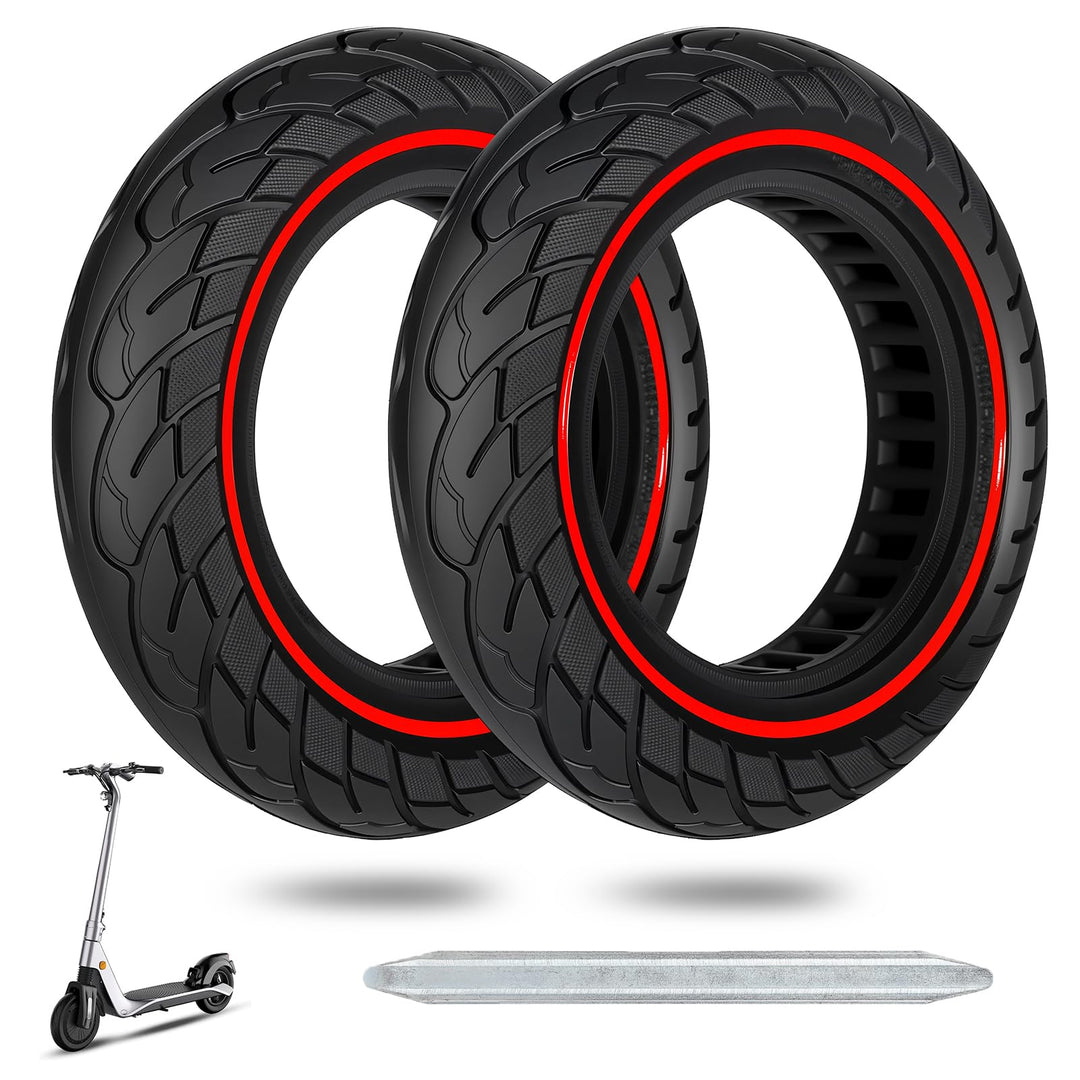 COASTA 60/70-6.5 reifen,Vollgummireifen E-Scooter 10*2.5 Solide Reifen,Red | 10*2.5 Solide Reifen fü