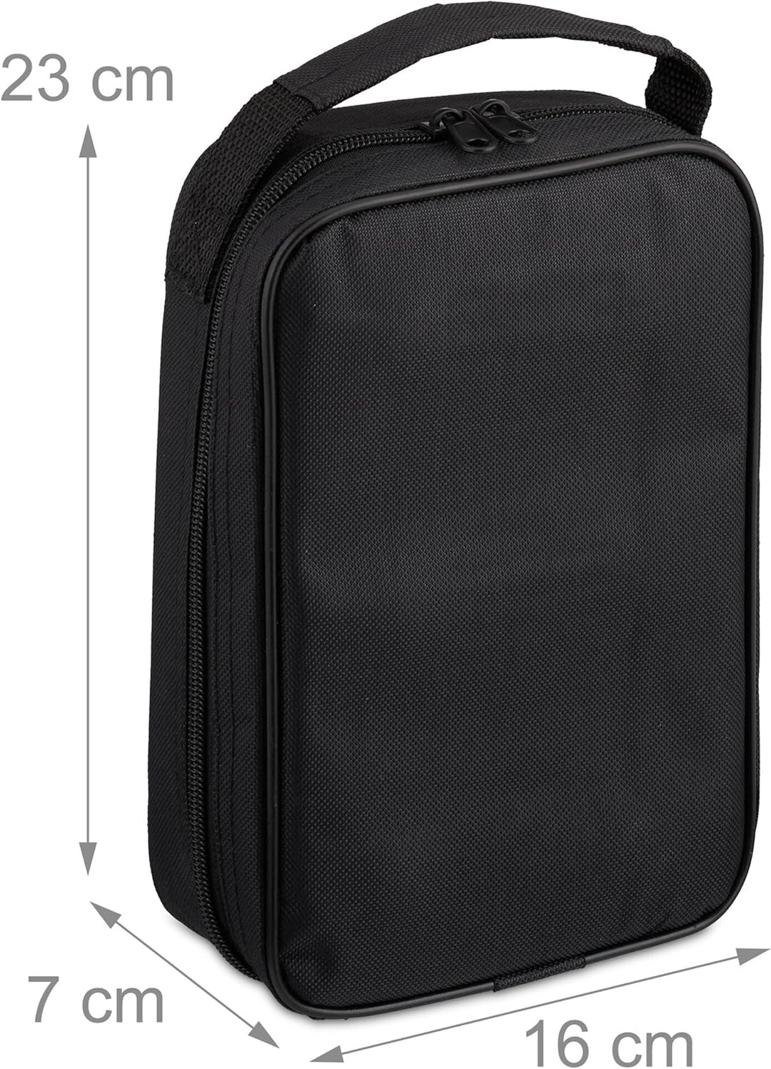 Relaxdays Boule Kugeln, 6 Metall-Kugeln, Set mit Zielkugel & Abstandsmesser, Tragetasche, Boccia Spi