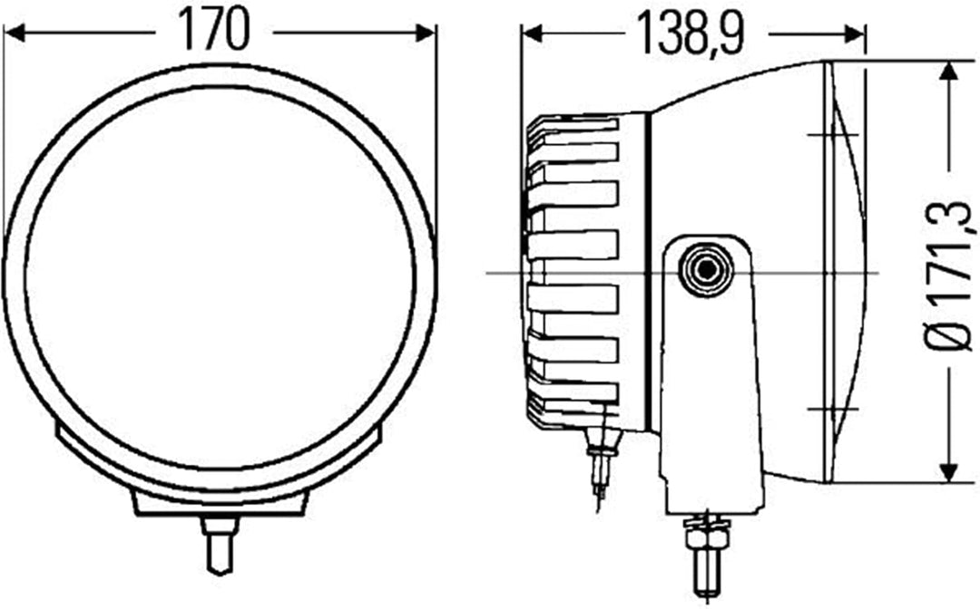 HELLA - Xenon-Fernscheinwerfer - Luminator Compact Xenon - ECE-R98/E1 2087 - 12V - 1F3 009 094-311 V