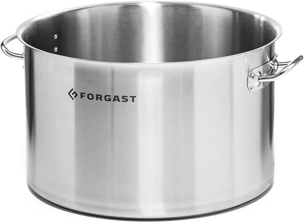 Hoch Edelstahl Kochtopf, 8L Liter, Deckel, Topf, Induktion, Gasherd, Elektro, Spülmaschinengeeignet,