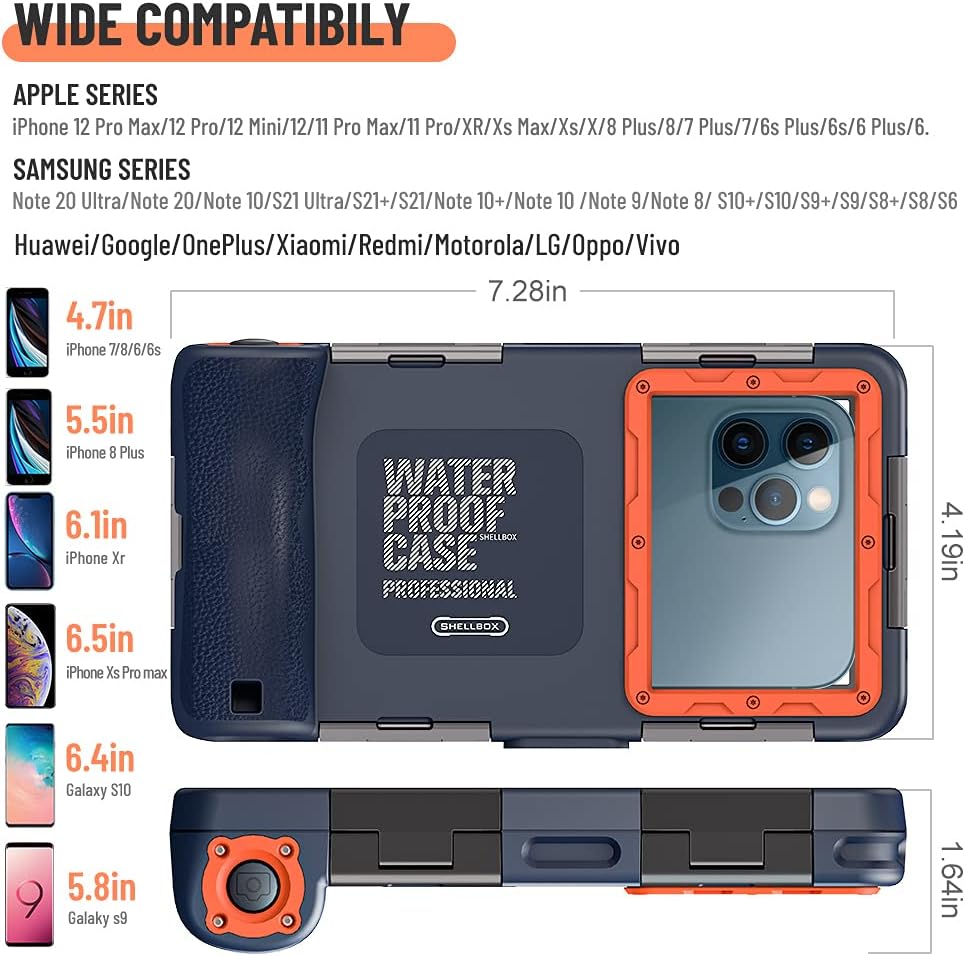 T-Bee Handyhülle wasserdichte IPX8 zum Schwimmen Universal Tauchabdeckung Unterwasser Handytasche fü