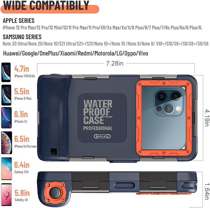 T-Bee Handyhülle wasserdichte IPX8 zum Schwimmen Universal Tauchabdeckung Unterwasser Handytasche fü