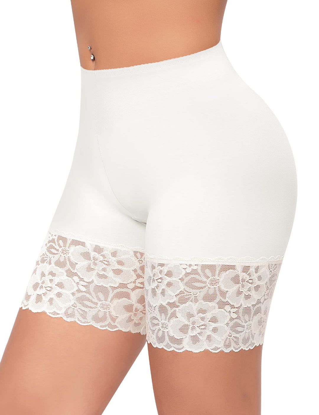 YARRCO Damen Unterhose Spitze Radlerhose Kurz Unter Rock Hosen Anti-Chafing Slipshorts Boxershorts U
