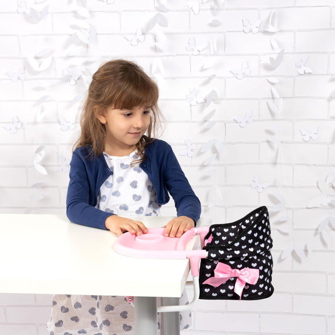 Bayer Design 65960AA Puppentischsitz, Sitz für Puppen mit intergiertem Tablett, für Puppen bis 46 cm