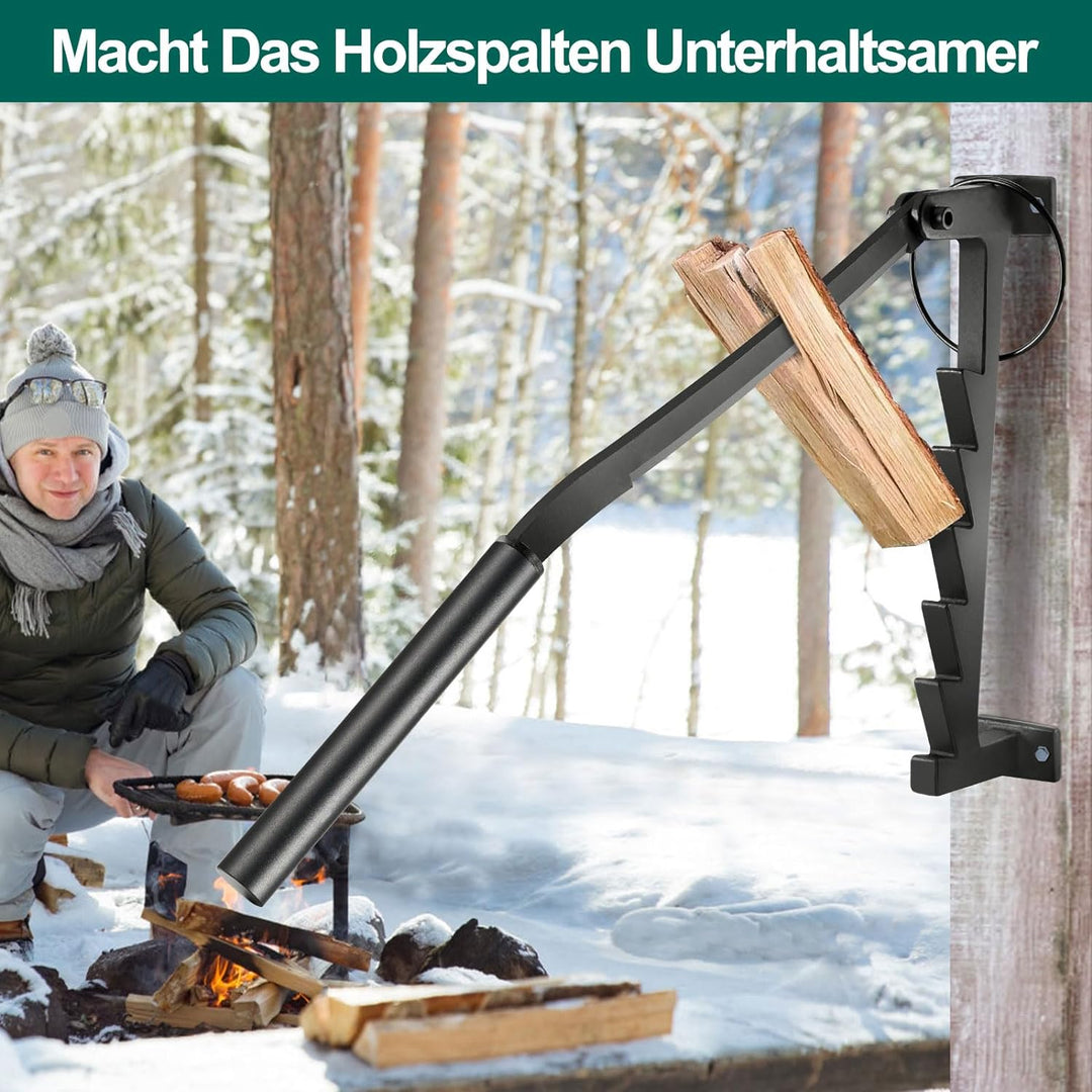 Holzspalter Manuell Wandhalterung Brennholzspalter für Weichhölzern Anzündspalter Wandmontage Handho