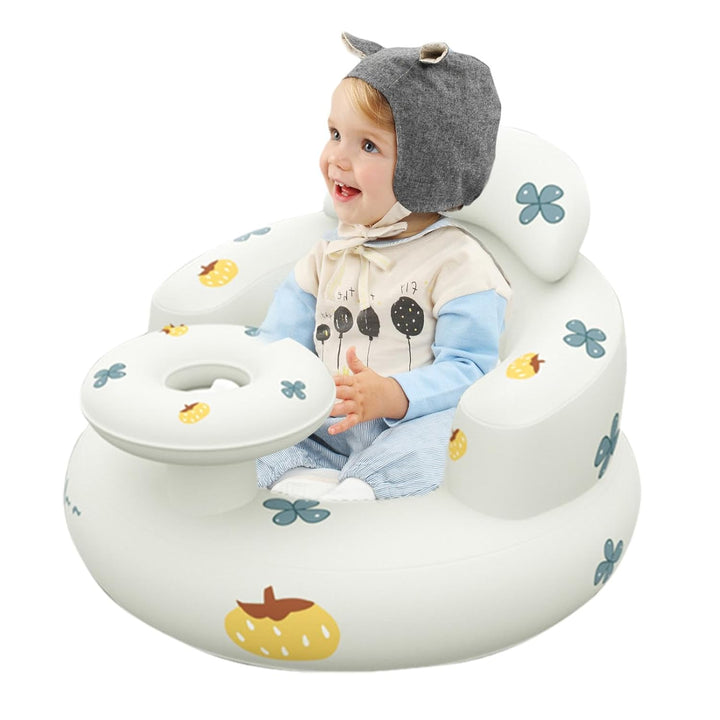 Aufblasbarer Stuhl für Baby | Aufblasbarer Baby-Bodensitz mit eingebauter Luftpumpe | Aufblasbarer S