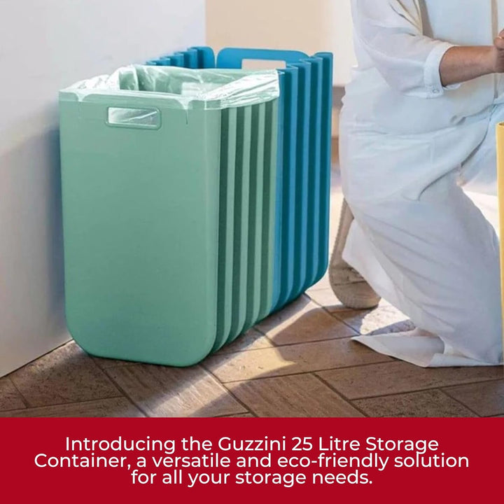 Guzzini - Home, ECO PACKLY Abfallsammler - Milchweiss, 30x25xh45 cm (open)|30x5xh45 cm (closed)|Capa