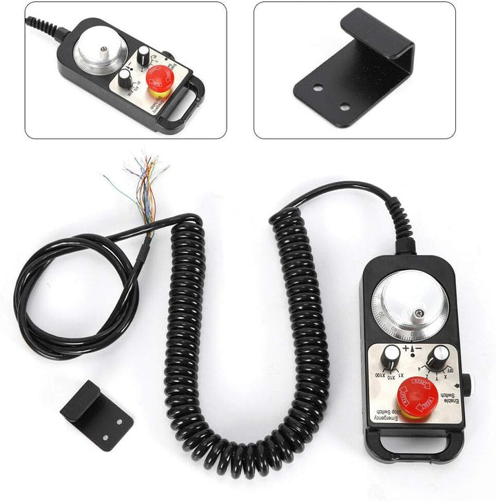 Impulsgenerator, 4 Achse Elektronisches Handrad MPG Anhänger mit Not-Aus Handregler Linientreiber Ha
