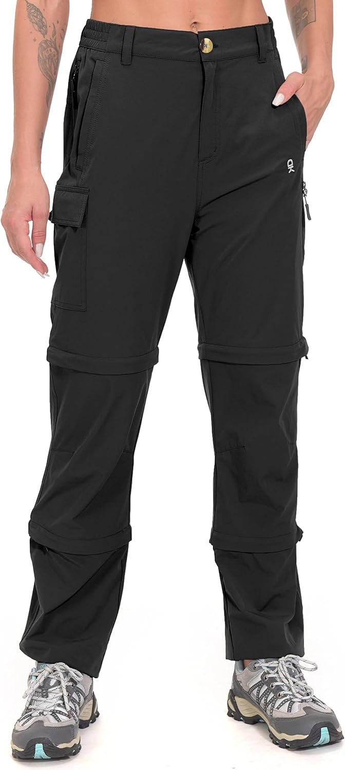Little Donkey Andy Wanderhose Damen Zip Off Stretch Cabrio Softshellhose Schnell Trocknende mit Reis