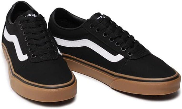 Vans Herren Ward Sneaker 39 EU Canvas Black Gum, 39 EU Canvas Black Gum