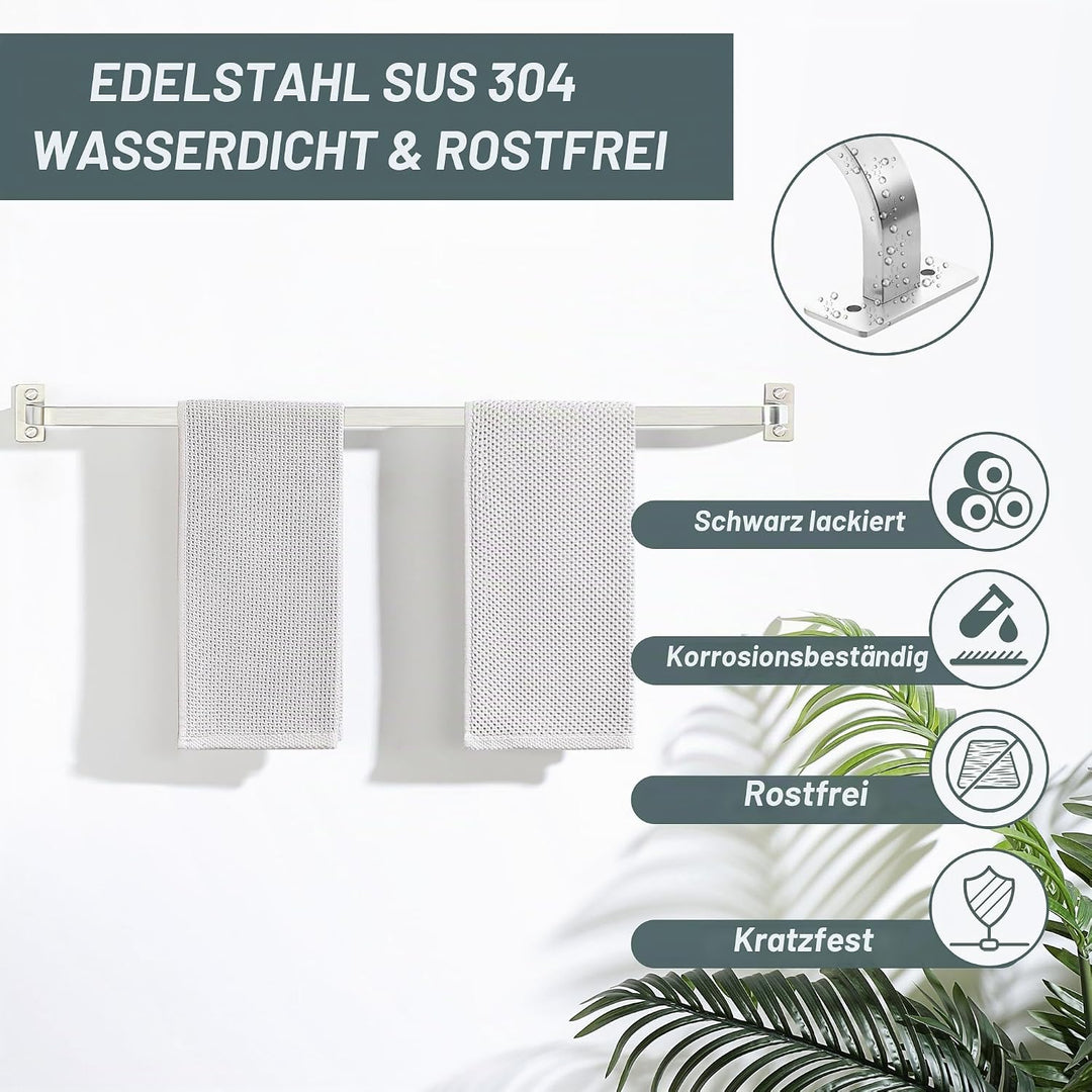 Mooche Handtuchhalter, Wandmontage, 81.5 cm, SUS304 Edelstahl, Einzelhandtuchstange für Badezimmer,