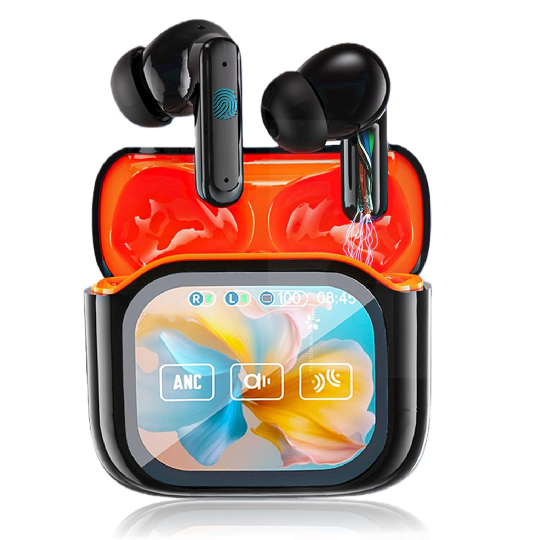 Bluetooth Kopfhörer, In Ear Kopfhörer Kabellos mit Touchscreen, Bluetooth 5.4 HiFi Stereo mit ANC/EN