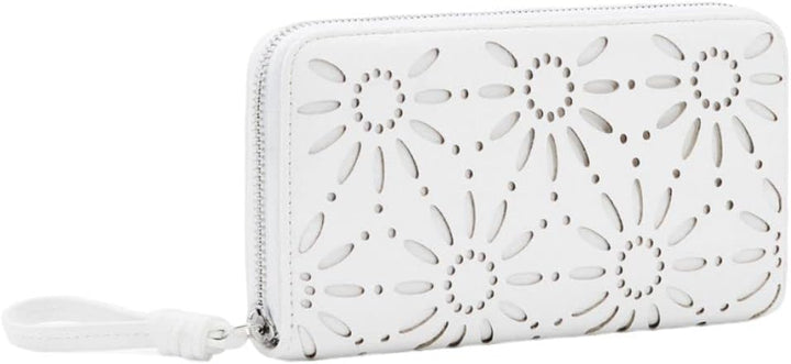 Desigual Womens Mone_Dandelion Fiona Brieftasche Geldbörse Portemonnaie (Weiss)