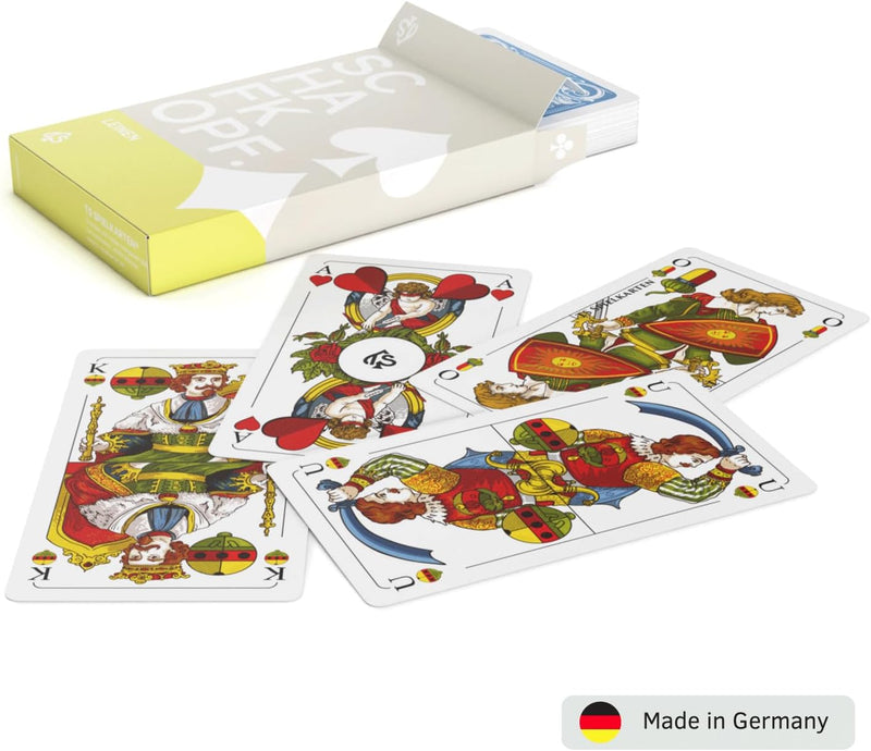 TS Spielkarten Schafkopf Karten Leinen bayrisch, abwischbar + langlebig, bayrisches Blatt Schafkopfk