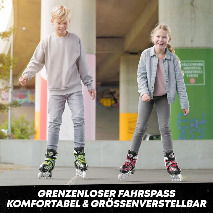 Apollo Super Blades, grössenverstellbare Inline Skates für Damen und Kinder, Inliner für Erwachsene,