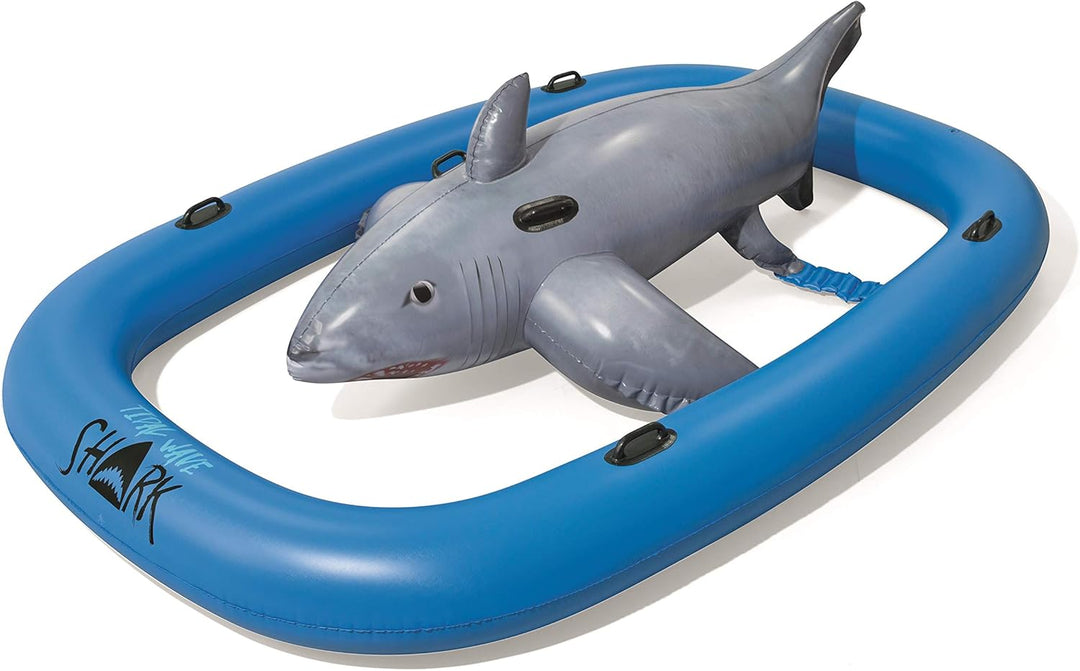 Bestway Haifisch 297 x 188 x 71 cm, aufblasbares Schwimmtier mit extra viel Platz