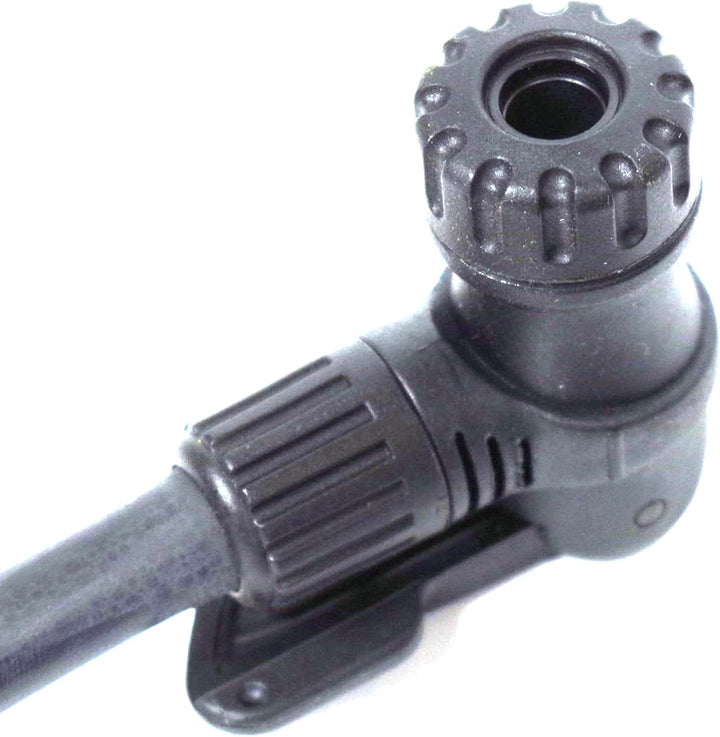 Easitrax 3-Gang-Pumpe mit Manometer, max. 160 psi Schwarz, Schwarz