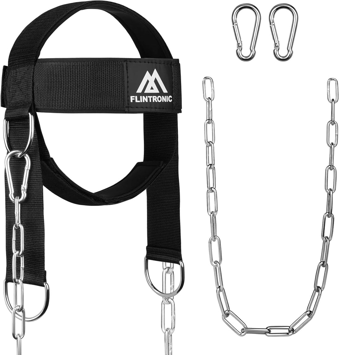 Flintronic Nackentrainer, Gewichtheben Kette Geschirr, Neck Harness für Kraftsport Nackenstrecker fü