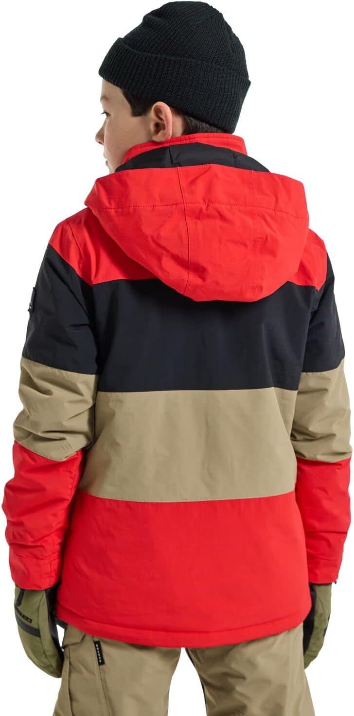 Burton Jungen Symbol Snowboard Jacke 164 Tomato/True Black/Kelp, 164 Tomato/True Black/Kelp