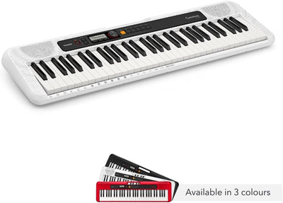 Casio CT-S200WE CASIOTONE Keyboard mit 61 Standardtasten und Begleitautomatik, weiss & FX F900520 Ke