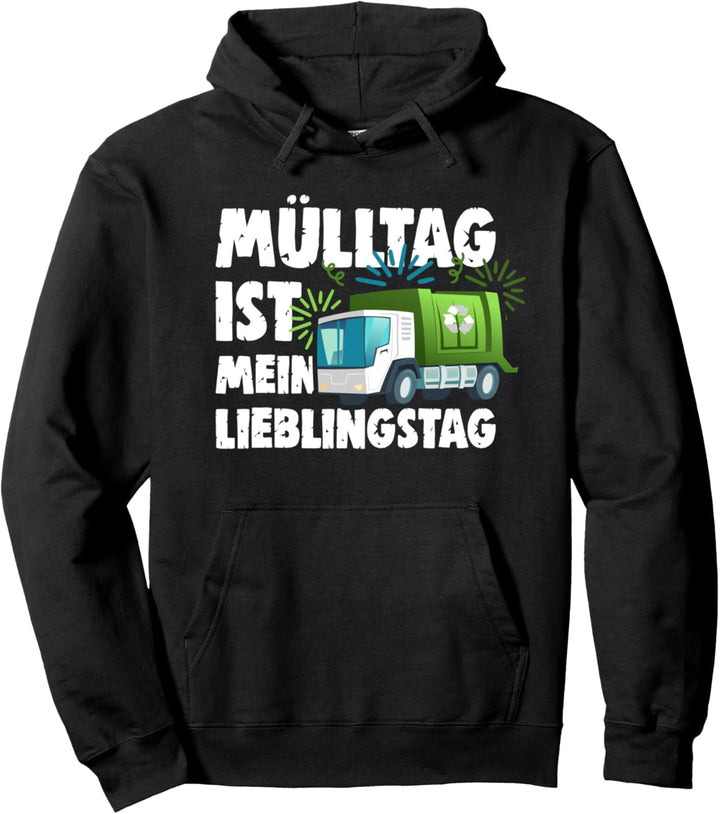 Mülltag Ist Mein Lieblingstag Jungen & Kleinkinder Müllwagen Pullover Hoodie