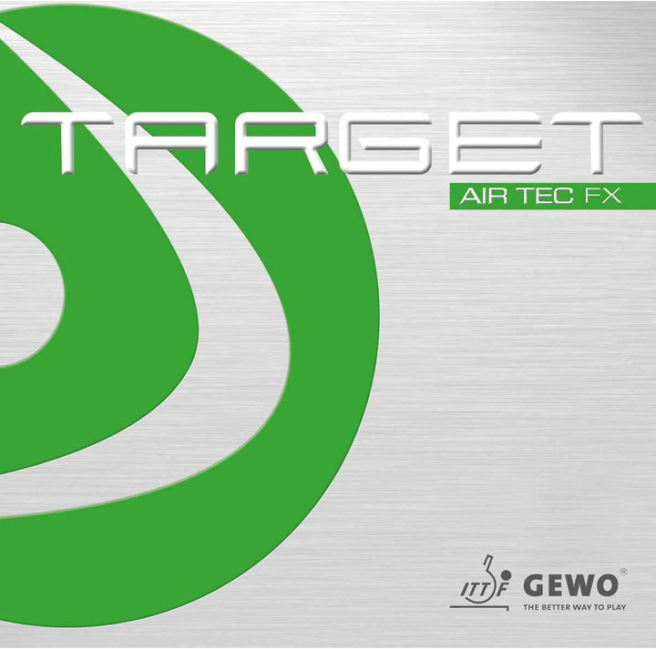 GEWO Target airTEC FX Tischtennis Belag/weich & spinfreudig mit Katapulteffekt/Medium– Schwamm / 1,5
