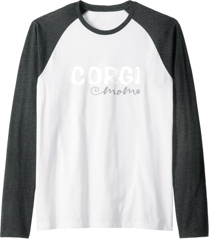 Dog Lover Corgi Mom Raglan