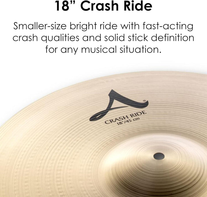 Zildjian A Zildjian Series - 18" Crash Ride Cymbal MultiColored, Mehrfarbig 18 Zoll Crash Ride, 18 Z