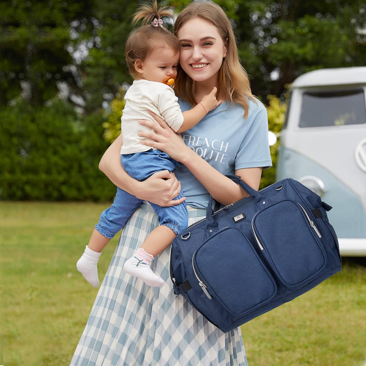Pomelo Best Wickeltasche mit Schulterriemen – Schwangerschaftstasche, grosse Kapazität, aus wasserdi