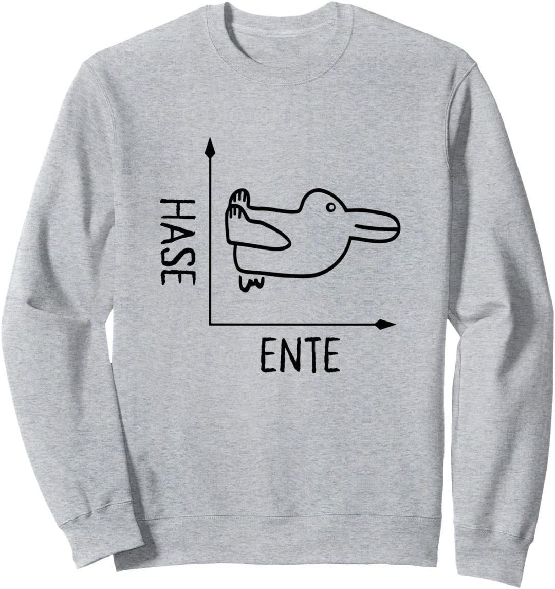 Wittgensteins Hasenente - Philosophie Illusion Sweatshirt