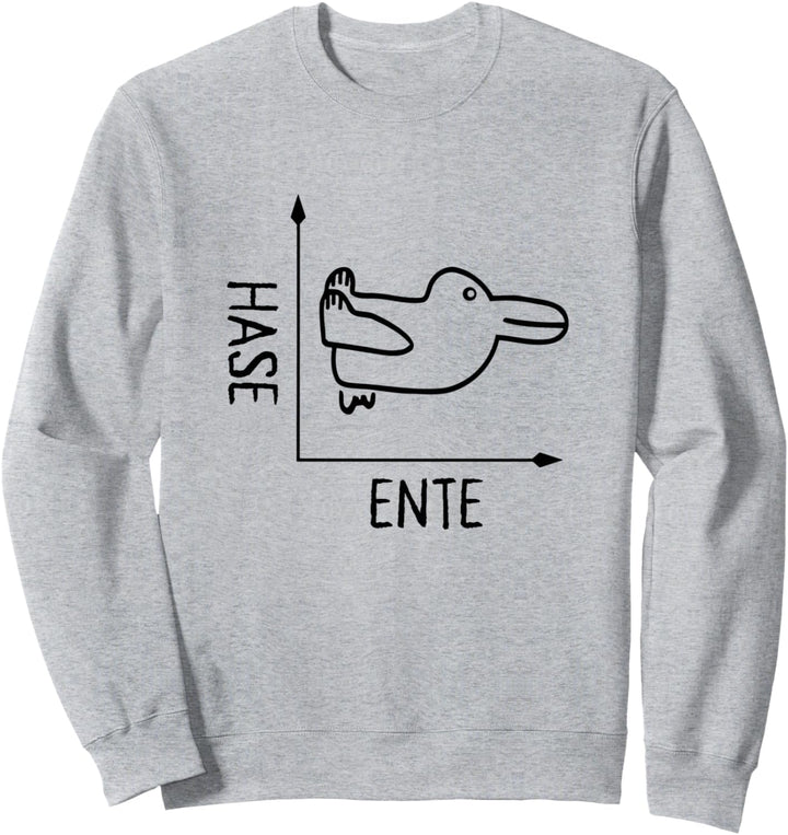 Wittgensteins Hasenente - Philosophie Illusion Sweatshirt