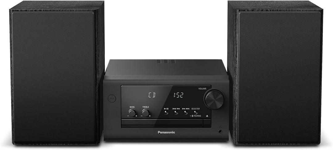 Panasonic SC-PM702EG-K Neat Kompakte Stereoanlage Micro HiFi mit CD, DAB+/FM Radio, USB und Bluetoot