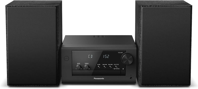 Panasonic SC-PM702EG-K Neat Kompakte Stereoanlage Micro HiFi mit CD, DAB+/FM Radio, USB und Bluetoot