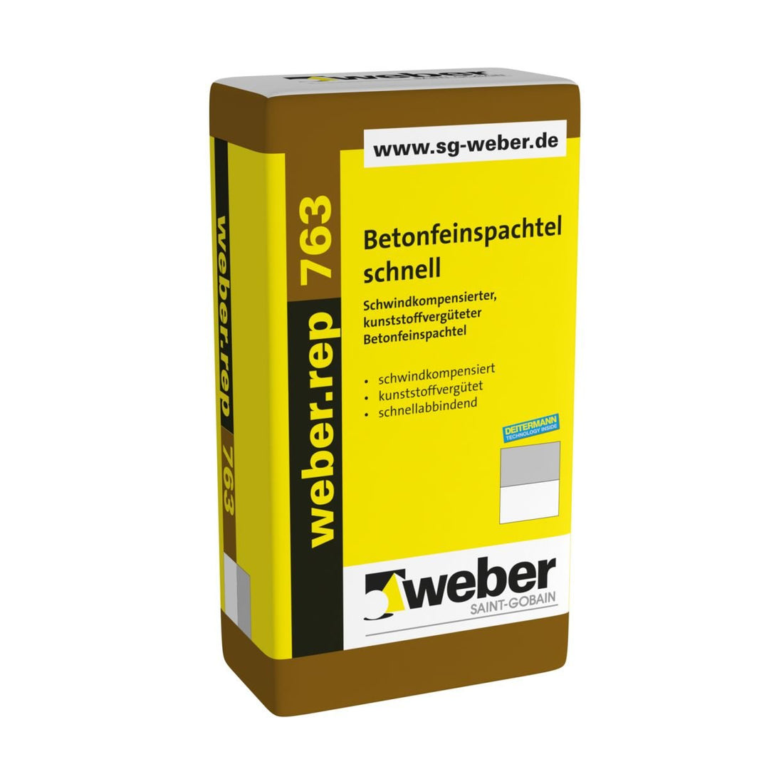 Betonfeinspachtel 763, 20kg - Mittelgrau, Zement (Cement), Paste, Betonfeinspachtel, Spachtelmasse,