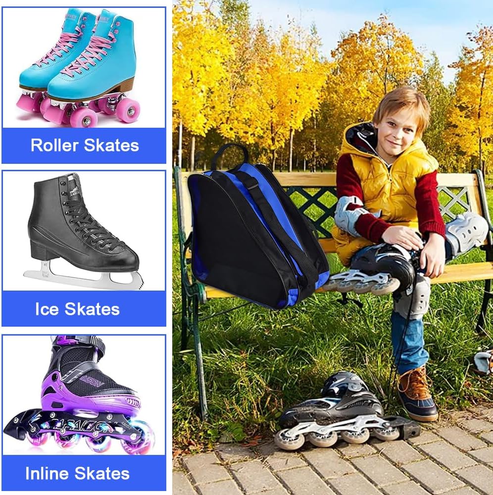 PERFETSELL Tasche Erwachsene Rollschuhetasche Ice Skate Eishockey Bag Skischuhtasche mit Verstellbar