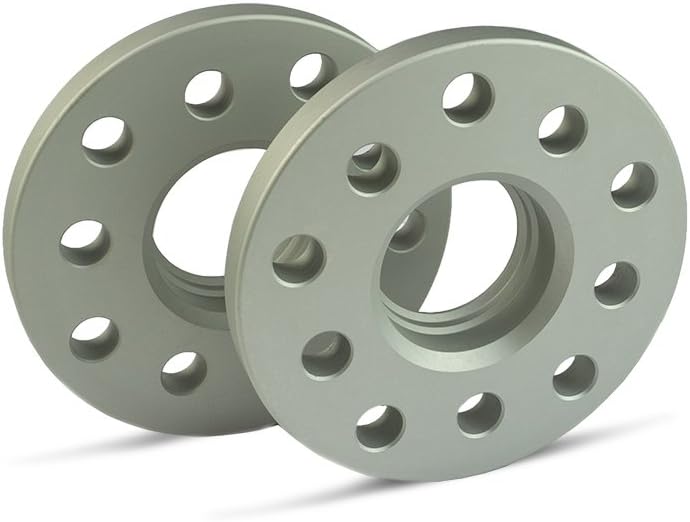 SCC Spurverbreiterung 12113E - silber eloxiert - LK: 100/4+108/4 NLB: 57,1 - 15mm - 2 Stück 15mm sil
