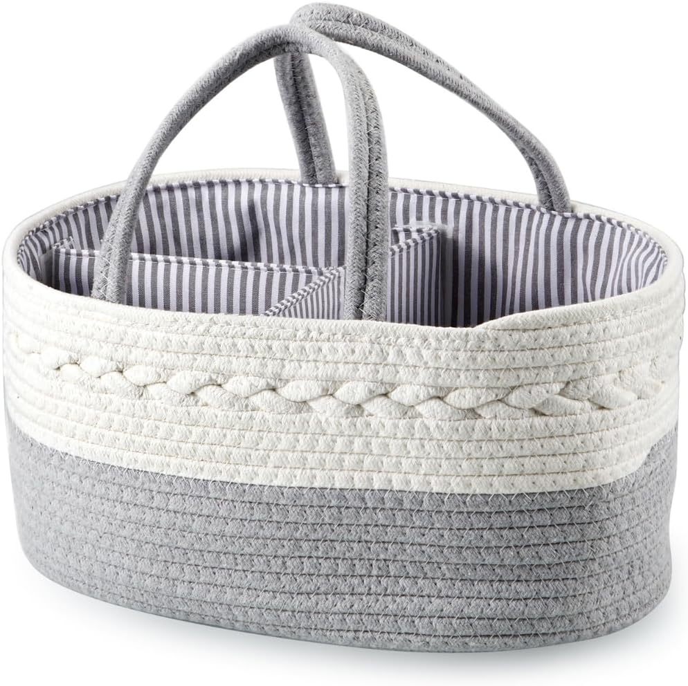 PandaEar Baby-Wickeltasche für Jungen und Mädchen, tragbarer Baby-Wickelkorb, Reise-Baumwollseil, Wi
