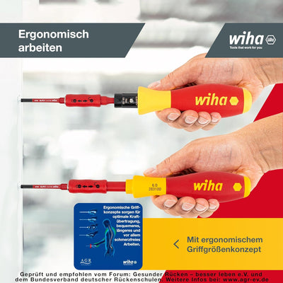 Wiha Drehmoment Schlüssel Schraubendreher Set TorqueVario-S electric (40674) gemischt 14tlg. | 0,8-5