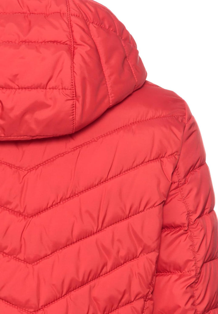 camel active Damen Steppjacke aus recyceltem Polyester, 34 Rot