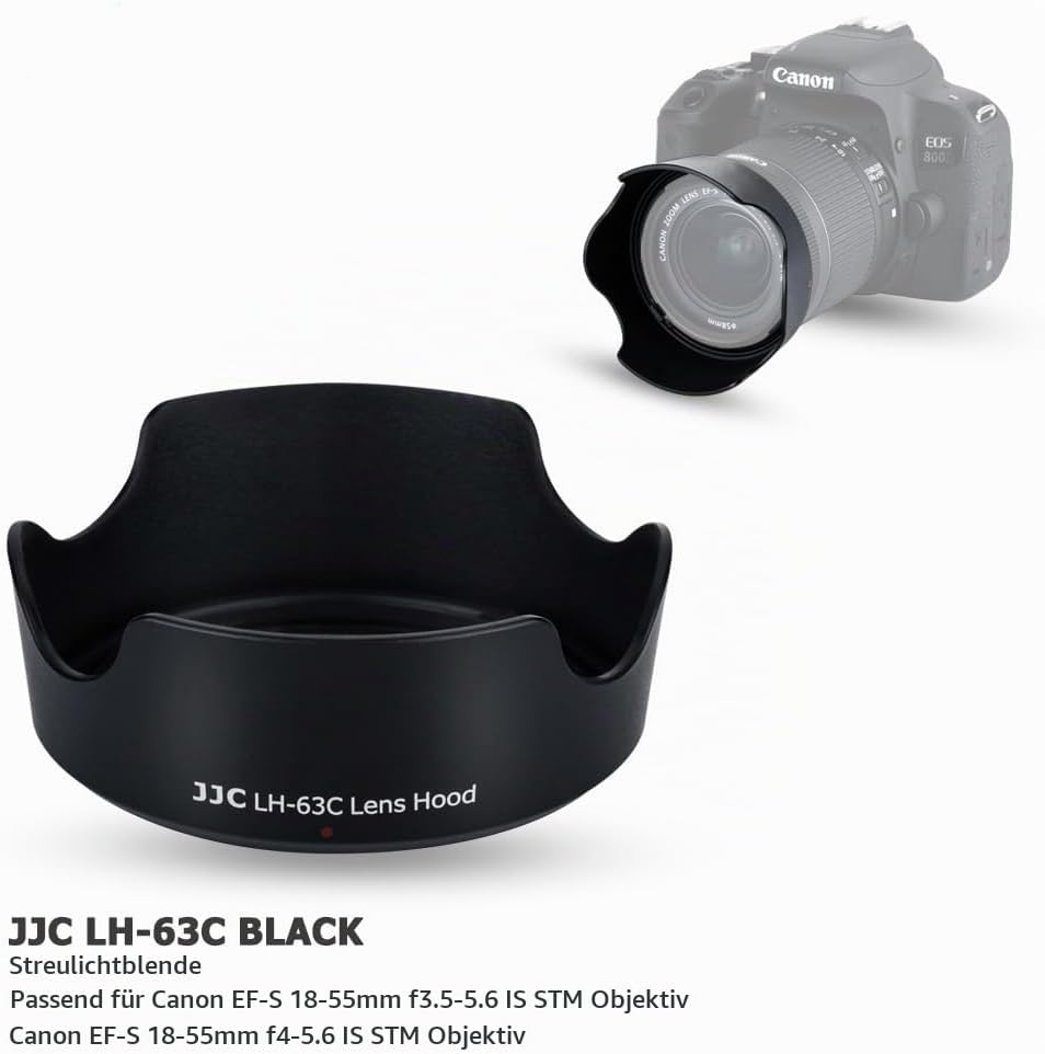 EW63C Bajonett Gegenlichtblende mit UV-Filter Passend für Canon RF-S 14-30mm F4-6.3 on EOS R50 V Cam
